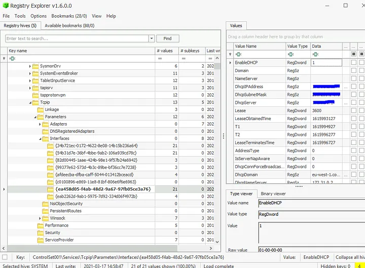 DHCP IP