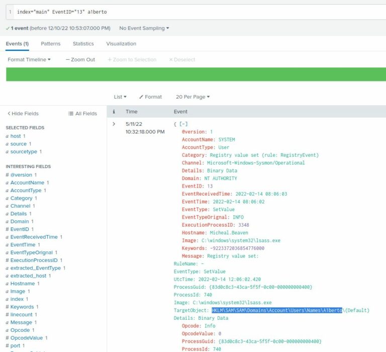 Registry Key Screenshot