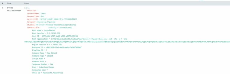 Encoded PowerShell Screenshot